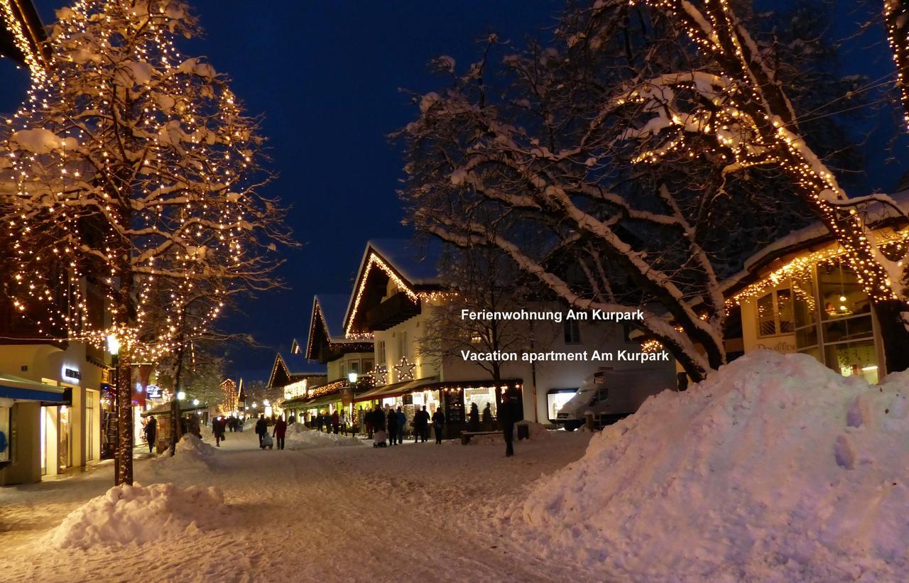 Ferienwohnung Am Kurpark -Wohnung 2,90Qm- Garmisch-Partenkirchen Exterior foto